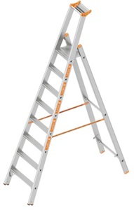 Layher TOPIC Double step ladder with access on one side Art nr: 1064-xxx
