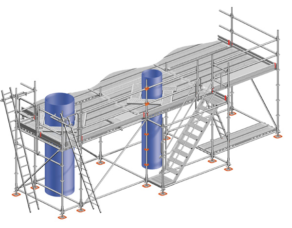 Layher Allround industry scaffolding