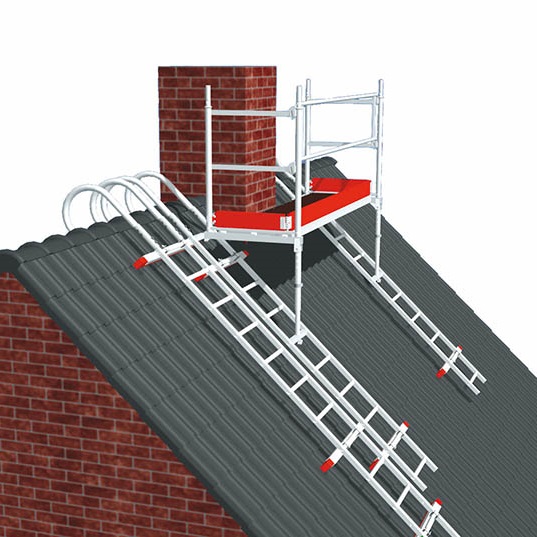 Console échelle de toiture Bliz / échafaudage pour cheminée