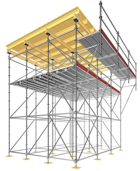Layher Traditional scaffold shoring