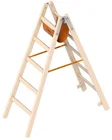 Dubbele Ladder 1,55m 2X5 Sporten Hout - 4b10143e-1d02-407b-812f-ab63ef1635b3