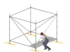 Diagonaal 0.73x2.00 m Aluminium - 519c6f02-0423-4f53-9aed-e50be9d4065a