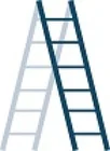 Klapladder 2,45m 2X4 Sporten Aluminium TOPIC 1056 - b1fa28dd-8a87-46b9-8fe6-3dd5d1d4adf9