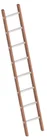 Enkele Bouwladder 2,40m Hout met 8 Aluminium Sporten - e56391ee-6b19-4ac2-b010-4487c5c87dae