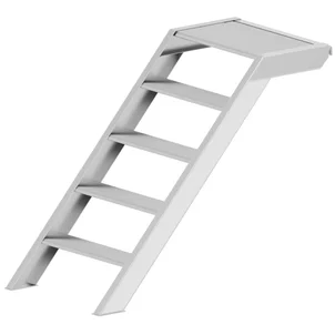 Bordestrap met voetplaat U-oplegging