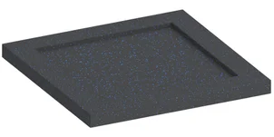 Slof voor voetspindel (rubber)