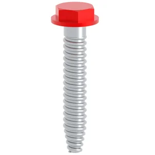 Borgbout lang (67 mm, rood) voor stalen steigerplank