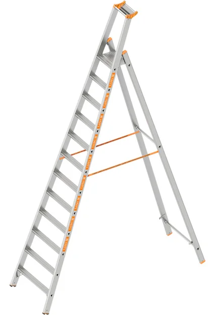 Bordestrap 3,70m 12 Treden Aluminium  - 0d4d48e4-535b-4cee-83e4-015ce6af59a9