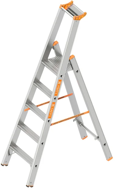 Bordestrap 1,95m 5 Treden Aluminium  - 269add5b-2367-4a5f-8197-ef39b706d122