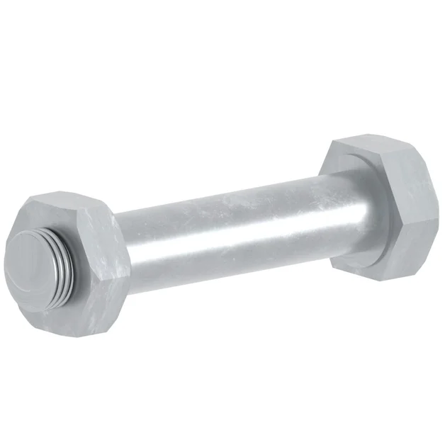 Bout met moer M12x60 mm speciaal staal - 36465440-1361-4cca-ae7b-0fb7ae935fcd