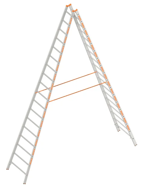 Dubbele Ladder 5,20m 2X18 Sporten Aluminium TOPIC 1039  - 5cc5611d-8ec8-4e84-8e51-292bb54ed15e