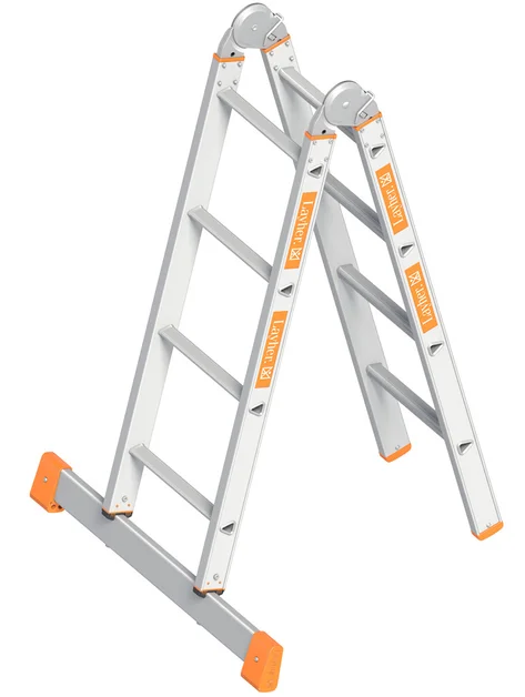 Klapladder 2,45m 2X4 Sporten Aluminium TOPIC 1056 - 7751c054-6fef-4d7a-8f58-3323a4021312