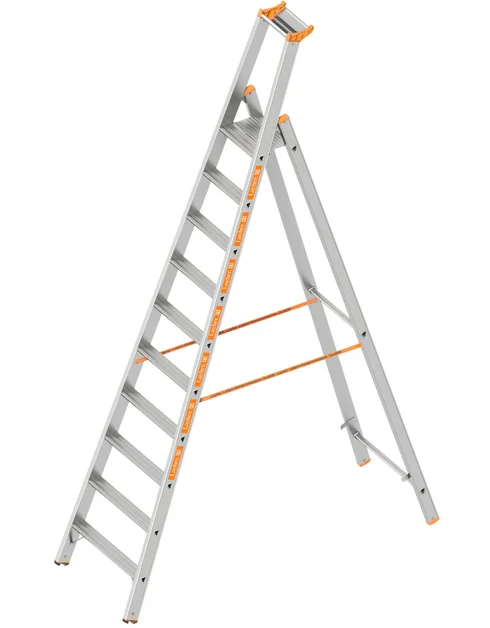 Bordestrap 3,20m 10 Treden Aluminium  - 90aa3d8e-1e10-4255-9a5a-8f0c23ed5591