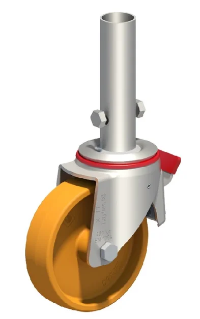 Zwenkwiel voor kamersteiger 150mm met rem 400Kg - 980c3647-a05f-4f40-9b2c-ab0ac7fe9d60