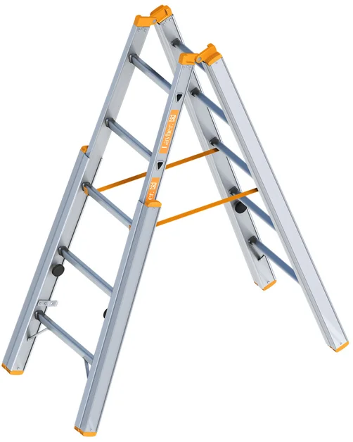 Dubbele Ladder Telescoop 1,55m 2X5 Sporten Aluminium TOPIC 1061 - c56ecf31-b440-4d6f-a24f-d1ad3be0a35d