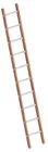 Enkele Bouwladder 2,95m Hout met 10 Aluminium Sporten - 0894820f-8c47-4d37-b8d2-4f216d08d71e