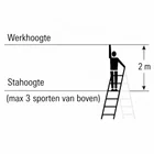 Dubbele Trap 1,15m 2x4 Treden Hout - 328ab888-80e1-4a05-8071-293e2abd0f4e