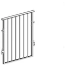 Hekwerkleuning kindveilig 1.00 m (hoogte verstelbaar) - 3e590b83-ce85-4eb8-a9b5-c97f451f958b