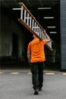 Enkele Bouwladder 4,35m Hout met 15 Aluminium Sporten - 56adfe33-68da-4049-8ff3-c1589f48601e