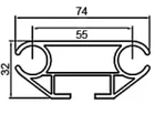 DW PROFIL RAIL ALU 2000 2.00m - 73b13e08-2aea-4b78-ba6e-f68625e068bb