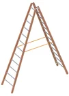 Dubbele Houten Bouwladder 2x12 Sporten – 3,50 Meter - 7cf57cc2-7780-407f-a216-380d22ee8913