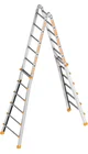 Dubbele Telescoopladder 6,40m 4X6 Sporten Aluminium TOPIC 1058 - b0432ad6-277d-438f-93af-6f54597a21c2