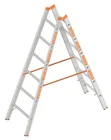 Dubbele Ladder 1,85m 2X6 Sporten Aluminium TOPIC 1039  - b554ba15-48ff-4504-b7c1-bb958bd0e4bd