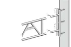 Muurbevestiging voor tralieligger, 0.45 m - e909d015-e9ea-43f2-9498-a5b7164cf3d0
