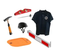 Gereedschap, kleding, markering
