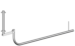 Steun platdakrandbeveiliging (opklapbaar laag)