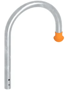 Dakhaak met rubber dop aluminium