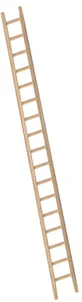 Enkele Houten Bouwladder 17 Sporten – 5 Meter