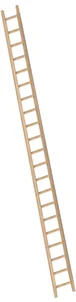 Enkele Houten Bouwladder 21 Sporten – 6 Meter