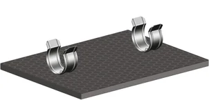 Ondersteuningsplaat voor platdakrandbeveiliging 0.30x0.23 m