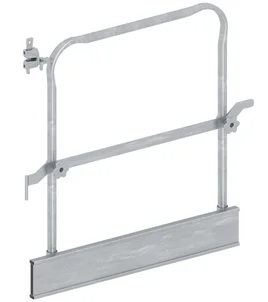 Double porte pivot de sécurité avec plinthe aluminium