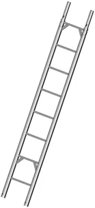 LA ECHELLE D'ECHAFAUDAGE ACIER 2.00 m