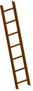 Aluminium dakladder (Ral 8011)