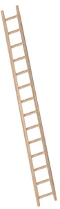 Enkele Houten Bouwladder 14 Sporten – 4 Meter