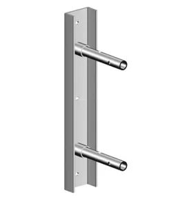 Muurbevestiging voor tralieligger, 0.45 m