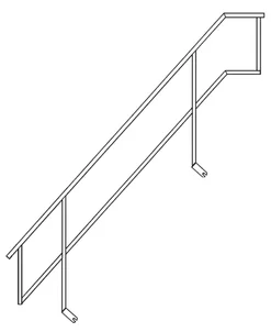 Binnenleuning 2.57x2.00 m