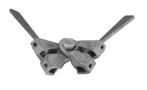 AC COLLIER DOUBLE A CLAVETTE TOURNANT