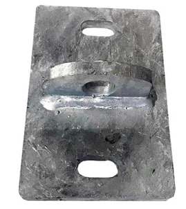 Fixation murale pour clavette 0.10 m x 0.15 m 