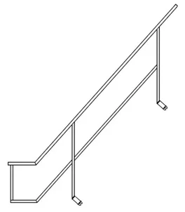 Binnenleuning 2.57x2.00 m