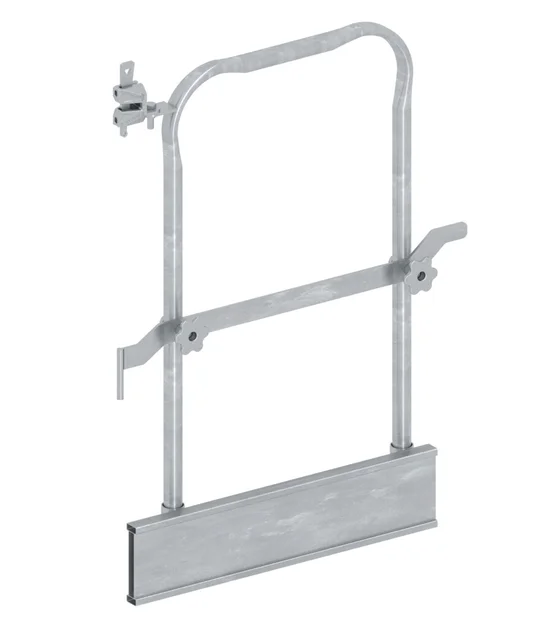 Dubbele veiligheidspoort met kantplank 0.73 m - 33032b85-8010-45bd-a34a-4295d40499b4