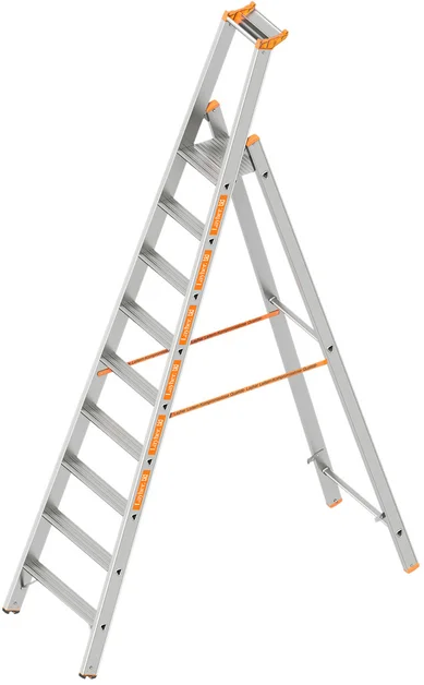Bordestrap 2,95m 9 Treden Aluminium  - 4c3af9d9-478a-4bca-8f4f-52b41a7d8e7b