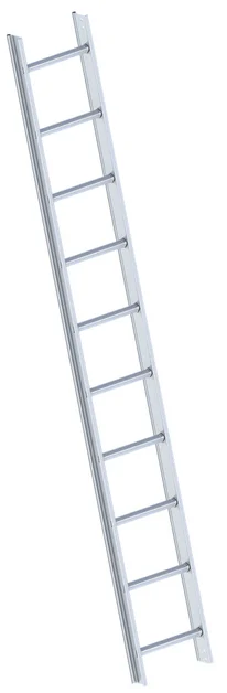 Dakladder 2,80m 10 Sporten Aluminium  - 53cd3296-0e96-4aed-a173-9d7aaade1648