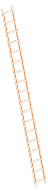 Dakdekkersladder 5,05m 18 Sporten Hout - 7da9cf59-4e2f-450c-aeba-4b2aedb01550