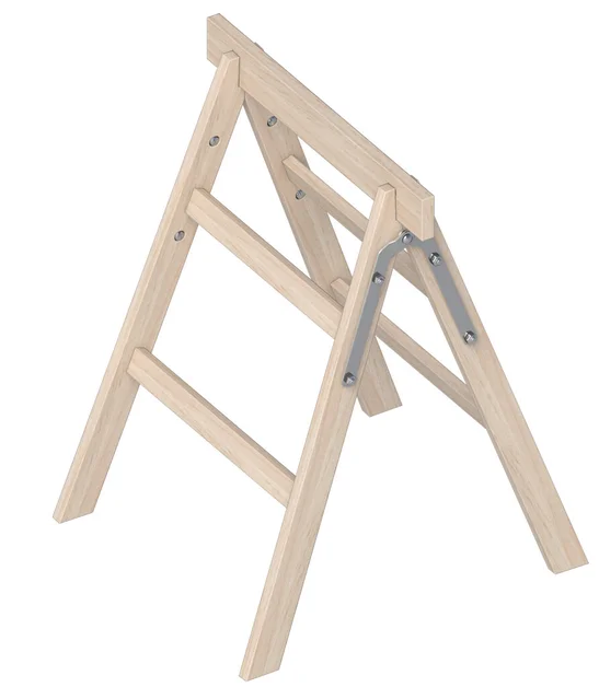 1045 Treteau En Bois, 2 Barreaux 0.85 m - 7e201374-5736-46d1-9d07-bbcc8cf831bc
