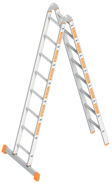 Klapladder 4,70m 2X8 Sporten Aluminium TOPIC 1056 - 8a196a7f-2340-409e-aeb8-39c3f2e02d70