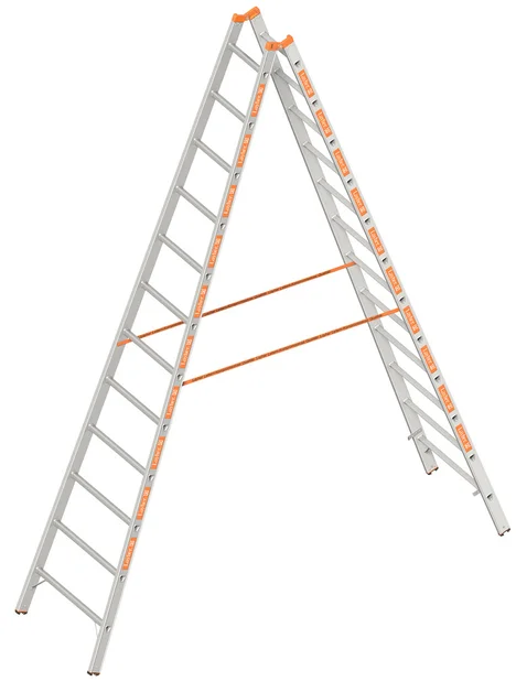 Dubbele Ladder 3,50m 2X12 Sporten Aluminium TOPIC 1039  - 9ee3b9fe-7e3c-494b-8f86-fafcae9084e6